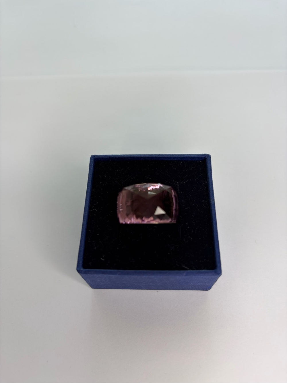 Swarovski Pink Crystal “Nirvana”Faceted Dome Ring - Picture 8 of 16
